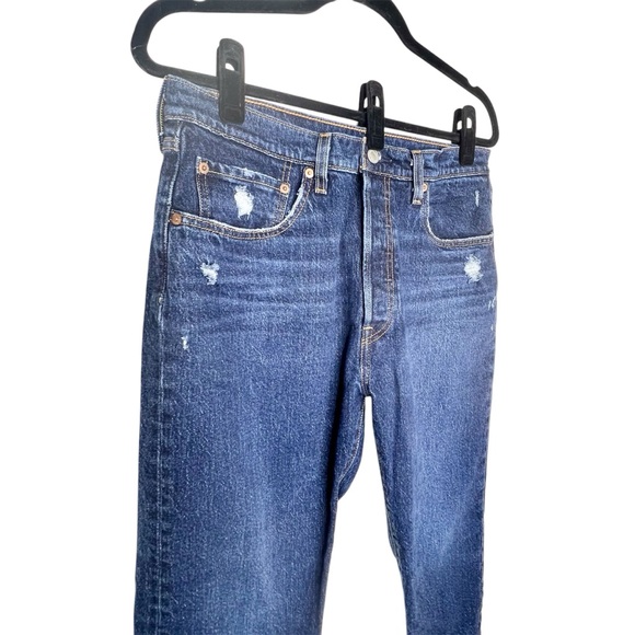 NWOT Levi's 501 Original Cropped Jeans in Dark Wash Size 31 - Picture 5 of 10